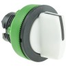 Schneider Electric Harmony XB5 Series 3 Position Selector Switch Head, 30 mm Cutout, White Handle, IP66, IP67, IP69K ZB5FD501