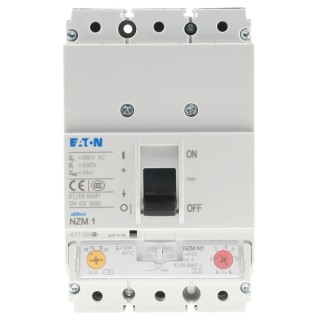Eaton xEnergy Molded Case Circuit Breaker 3-Pole 125A 690V AC/750V DC Thermal Magnetic Lever Reset 259086 NZMN1-A125
