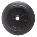 Tente Black Rubber Trolley Wheel 250 mm Diameter, 50 mm Width, 25 mm Bore Diameter, 250 Kg Load Capacity PVR250-25LM58