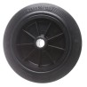 Tente Black Rubber Trolley Wheel 250 mm Diameter, 50 mm Width, 25 mm Bore Diameter, 250 Kg Load Capacity PVR250-25LM58
