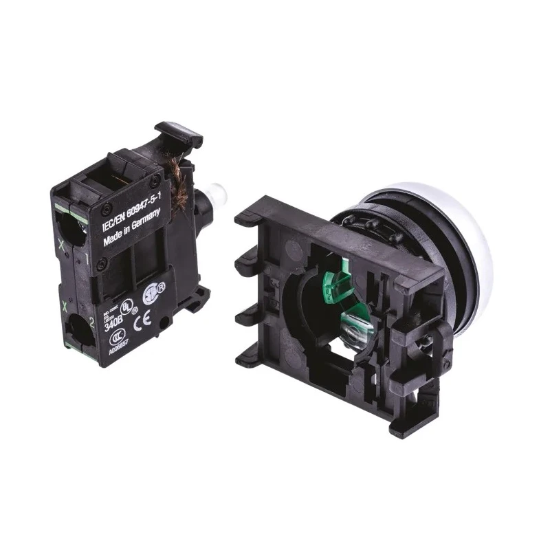 Eaton RMQ Titan M22 Series Green Momentary Push Button Head 22 mm Cutout IP69K 78639213 M22-DL-G+M22-A+M22-LED230-G