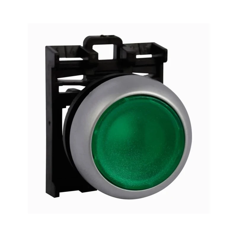 Eaton RMQ Titan M22 Series Green Momentary Push Button Head 22 mm Cutout IP69K 78639213 M22-DL-G+M22-A+M22-LED230-G