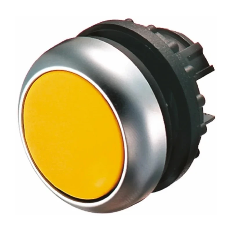 Eaton RMQ Titan M22 Series Yellow Momentary Push Button Head 22 mm Cutout IP69K 78639214 M22-DL-Y+M22-A+M22-LED230-W