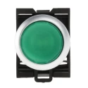 Eaton RMQ Titan M22 Series Green Momentary Push Button Head, 22 mm Cutout, IP69K 78639208 M22-DL-G+M22-A+M22-LED-G