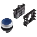 Eaton RMQ Titan M22 Series Blue Momentary Push Button Head 22mm Cutout Diameter IP69K 78639215 M22-DL-B+M22-A+M22-LED230-B