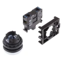 Eaton RMQ Titan M22 Series Blue Momentary Push Button Head 22mm Cutout Diameter IP69K 78639215 M22-DL-B+M22-A+M22-LED230-B