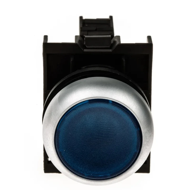 Eaton RMQ Titan M22 Series Blue Momentary Push Button Head 22 mm Cutout Diameter IP69K 78639210 M22-DL-B+M22-A+M22-LED-B