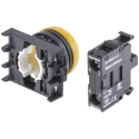 Eaton Flush Rear Surface Mount Yellow LED Pilot Light RMQ Titan M22 22 mm Cutout 12 V 30 78639222 M22-L-Y+M22-A+M22-LED230-W