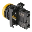 Eaton Flush Rear Surface Mount Yellow LED Indicator RMQ Titan M22 22 mm Cutout 12 V 30 V AC 78639217 M22-L-Y+M22-A+M22-LED-W
