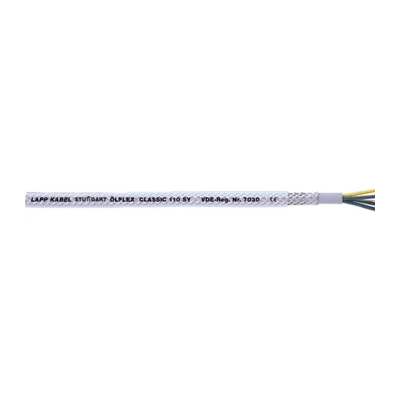 Lapp SY Control Cable 7 Cores 18 AWG Unscreened Transparent Polyvinyl Chloride Sheath 50 m 1125207