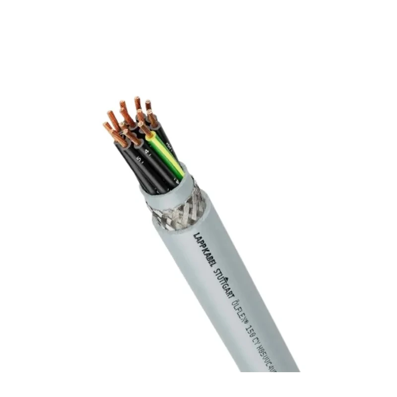 Lapp CY Control Cable, 4 Cores 16 AWG, 50 m, Screened Stranded, Grey Polyvinyl Chloride Sheath 0015804