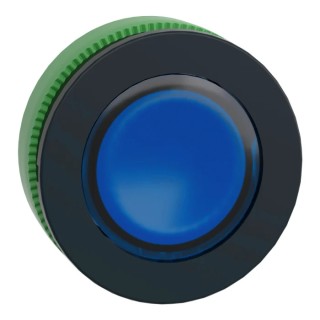 Schneider Electric Blue Pilot Light Head, 30mm Cutout, Flush Mount, Plastic Bezel, Harmony XB5 Series ZB5FV063