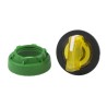 Schneider Electric Harmony XB5 Series 2 Position Illuminated Selector Switch Head, 30mm Cutout, Yellow Handle, IP67 ZB5FK1283