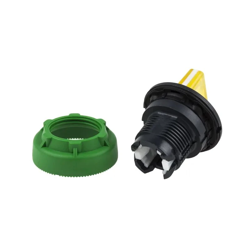 Schneider Electric Harmony XB5 Series 2 Position Illuminated Selector Switch Head, 30mm Cutout, Yellow Handle, IP67 ZB5FK1283