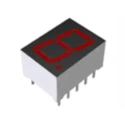 ROHM 1 Digit 7-Segment LED Display Cathode 36mcd 650nm 10.2mm Character Height LAP-401VN