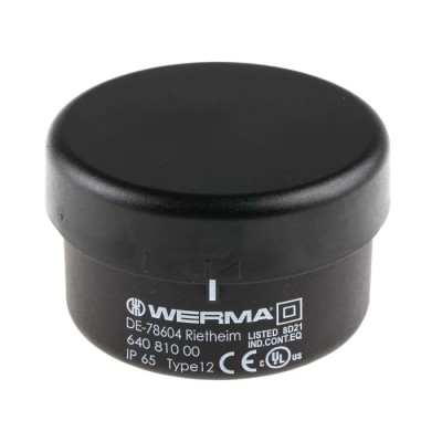Werma 640 Series Terminal Unit 230V AC/DC Tube Mounting Spring Terminal IP65 