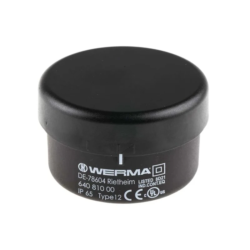 Werma 640 Series Terminal Unit 230V AC/DC Tube Mounting Spring Terminal IP65 