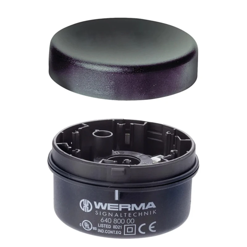 Werma 640 Series Terminal Unit 230V AC/DC Tube Mounting Spring Terminal IP65 