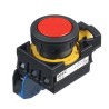 Idec Illuminated Maintained Push Button Switch, Panel Mount, 22 mm Cutout, SPST, IP65, Red Actuator CW1B-A1E10R