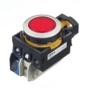 Idec CW Series Illuminated Push Button Switch, Momentary Operation, Panel Mount, 22 mm Cutout, SPST Contact CW4L-M1E10QM4R