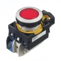 Idec Illuminated Push Button Switch Maintained Panel Mount, 22 mm Cutout, SPST, Red LED, IP65, 24 V 10 A CW4L-A1E10Q4R