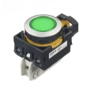 Idec CW Series Push Button Switch Panel Mount 22 mm Cutout Green LED IP66 240 V CW4P-1EQM4G