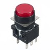 Idec LB Series Illuminated Red Momentary Push Button Switch, 16 mm Cutout, DPDT, IP65, 30 V dc 125 V ac LB1B-M1T6LR