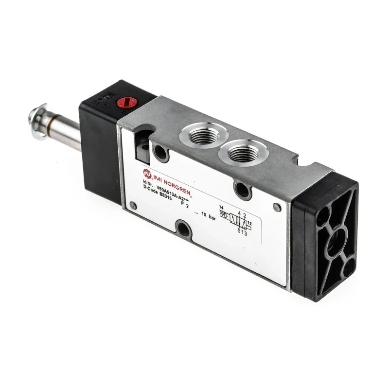 Norgren Pneumatic Solenoid Valve Pneumatic 5-Port Aluminium Body 1/8 in G Thread V60A513A-A2000