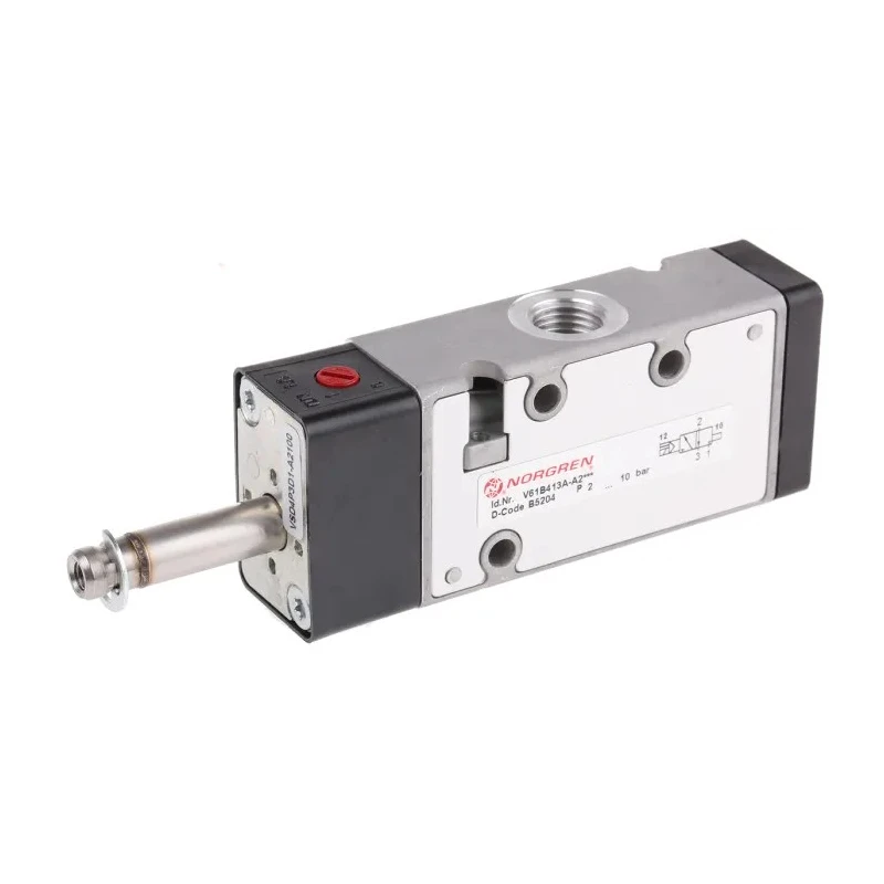 Norgren Pneumatic Solenoid Valve 3-Port Manifold Mount Aluminium Body BSPP 1/4 in V61B413A-A2000