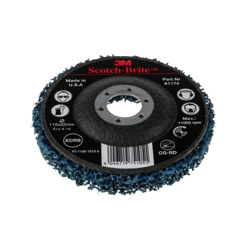 3M Scotch-Brite Silicon Carbide Abrasive Disc 115 mm Diameter, Extra Coarse Grade, Synthetic Resin Bond, Model 61172