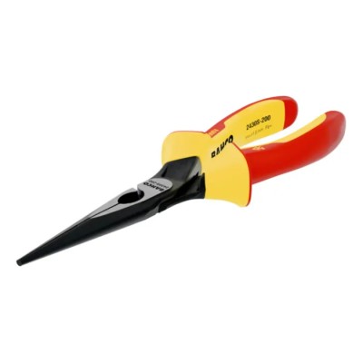 Bahco Long Nose Plier Serrated 200mm Overall VDE/1000V Approved, 72mm Jaw 2430 S-200
