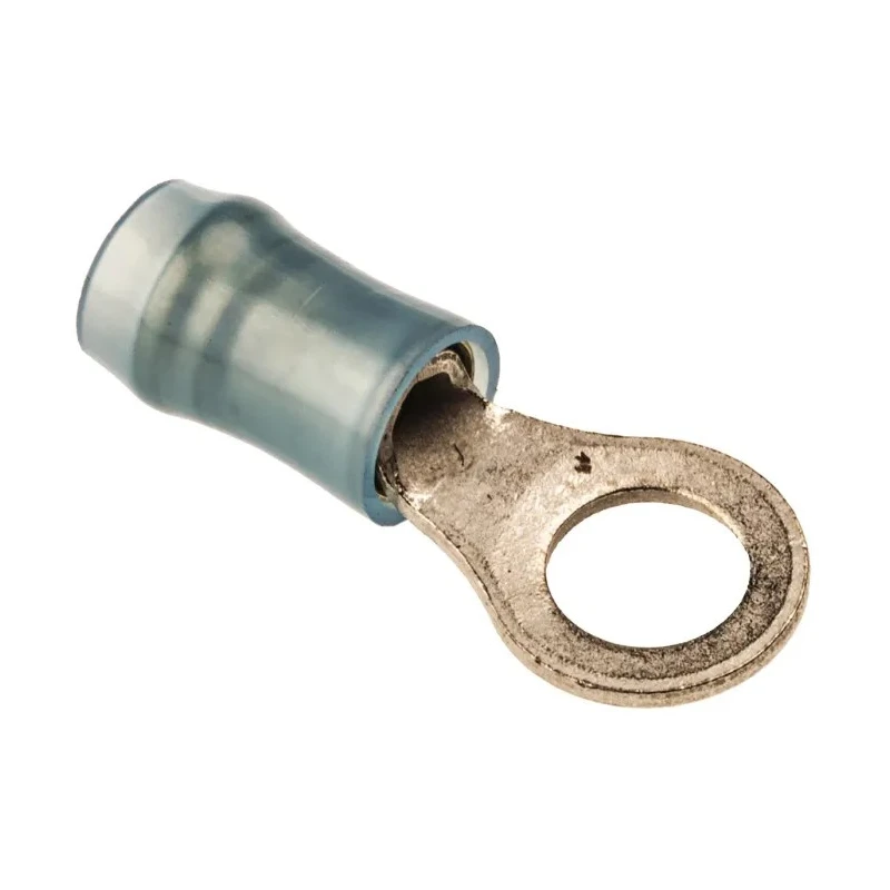 TE Connectivity PIDG Insulated Ring Terminal M5 Stud Size 16 AWG 14 AWG Wire Size Blue 130094