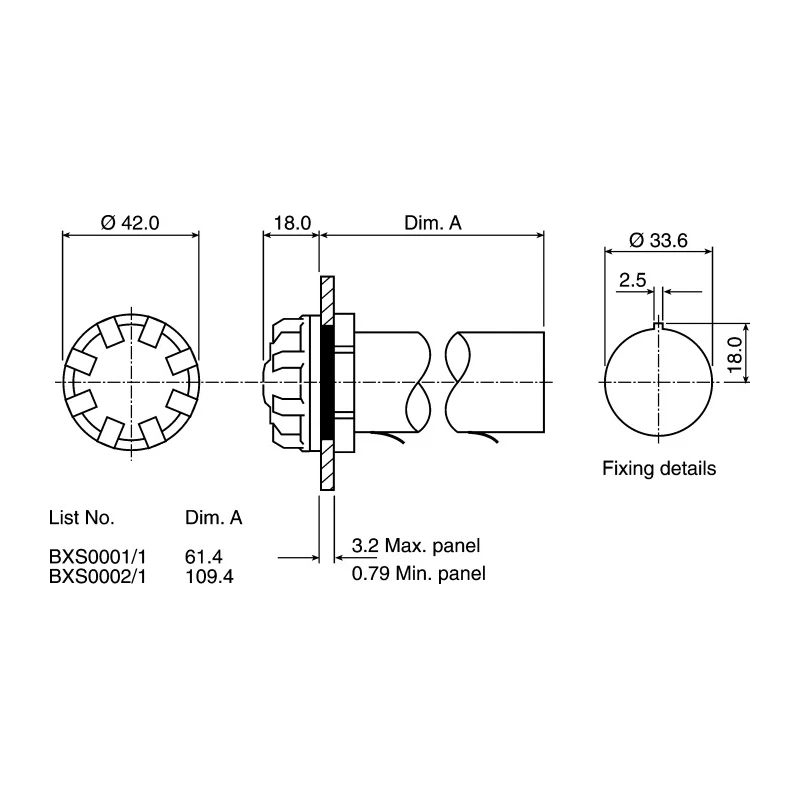 Bulgin C Battery Holder Panel Mount Glass Filled PET Nylon Body Solder Tag Terminals BXS001/1