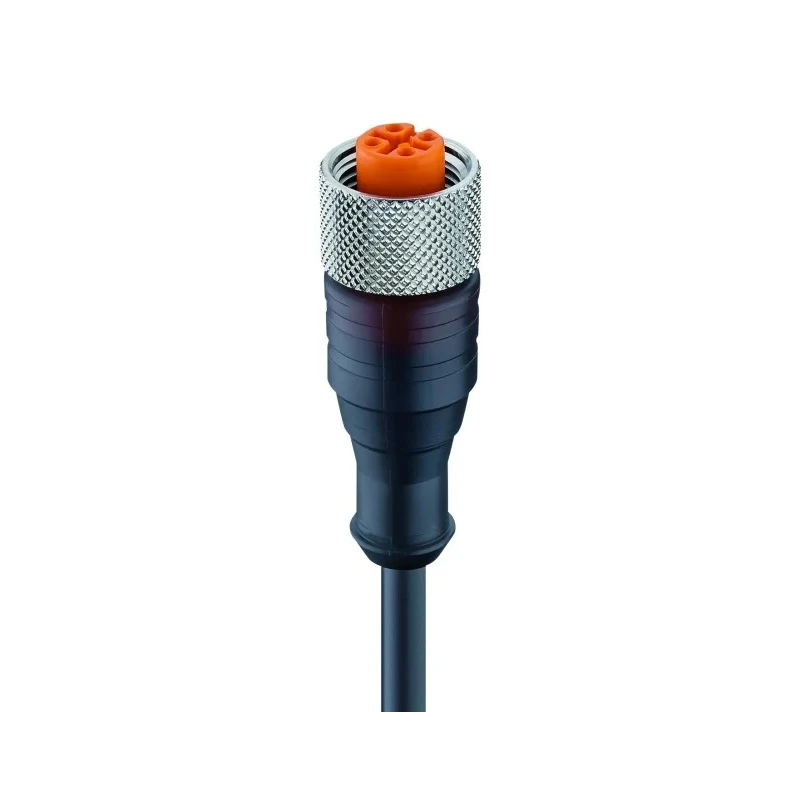 Lumberg Automation Female 4 Way Straight to Unterminated Sensor Actuator Cable, PUR Jacket, 250V RKT 4-225/5M