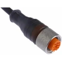 Lumberg Automation Female 4 Way Straight to Unterminated Sensor Actuator Cable, PUR Jacket, 250V RKT 4-225/5M