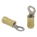 TE Connectivity PIDG Insulated Ring Terminal M5 Stud Size 12 AWG 10 AWG Wire Nylon Yellow 36161
