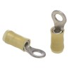TE Connectivity PIDG Insulated Ring Terminal M5 Stud Size 12 AWG 10 AWG Wire Nylon Yellow 36161
