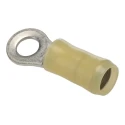 TE Connectivity PIDG Insulated Ring Terminal M5 Stud Size 12 AWG 10 AWG Wire Nylon Yellow 36161