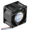 ebm-papst 400 Series Ball Bearing DC Axial Fan, 24V DC, 3.6W Power, 24 m³/h Airflow, 150 mA Max Current, 40mm Frame 414JHH
