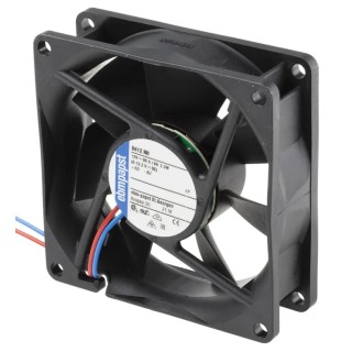 ebm-papst 8400 N Series Axial Fan 12V DC 2.1W 79 m³/h 3600 RPM Ball Bearing IP20 80x80x25 mm