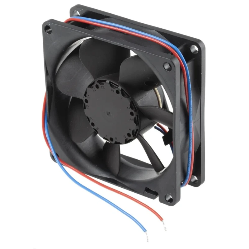 ebm-papst 8400 N Series Axial Fan 12V DC 2.1W 79 m³/h 3600 RPM Ball Bearing IP20 80x80x25 mm 