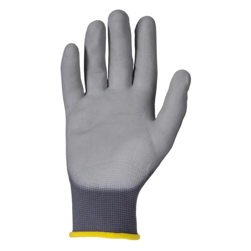 North Grey Polyamide Work Gloves Size 8 Polyurethane Coating 2400250-08
