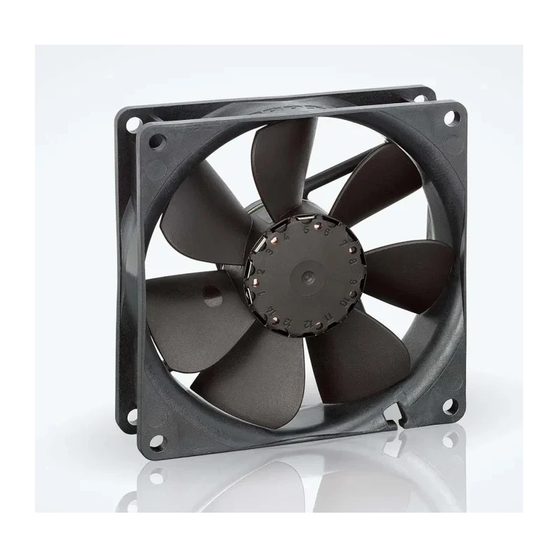 ebm-papst 3400 N Series Ball Bearing DC Axial Fan 24V DC 3.2W 113mA Max IP20 92mm x 92mm x 25.4mm 