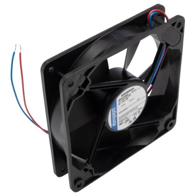 ebm-papst 4400 F Series High Performance Ball Bearing Axial Fan, 12V DC, 170 m³/h Air Flow, 5.3 W, 440 mA, 119 mm x 25 4412F