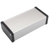 Hammond 1455 Series Aluminium Enclosure with Black Lid IP54 43 mm x 160 mm x 78 mm 1455K1602