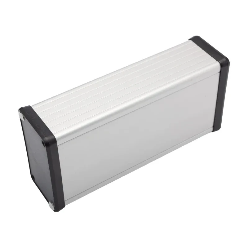 Hammond 1455 Series Aluminium Enclosure with Black Lid IP54 43 mm x 160 mm x 78 mm 1455K1602