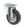 Tente Swivel Castor 70 kg Load Capacity 100 mm Solid Rubber Wheel Pressed Steel Frame 3470DYR100P62