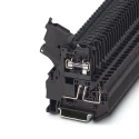 Phoenix Contact Fused DIN Rail Terminal Black 4mm² 1-Level Spring Cage 6.3A 500V ST 4-HESI (5X20) 3036369