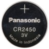 Panasonic CR2450 Lithium Manganese Dioxide Button Battery 3 V, 24.5 mm Diameter CR2450