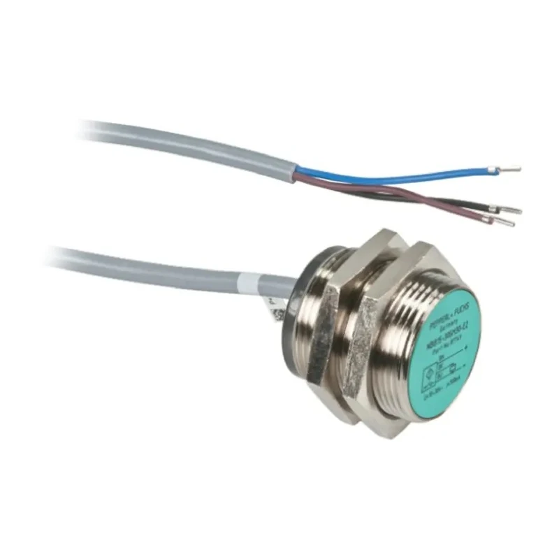 Pepperl + Fuchs Threaded Barrel Inductive Proximity Sensor M30 PNP 36 V DC 200 mA 15 mm NBB15-30GM30-E2